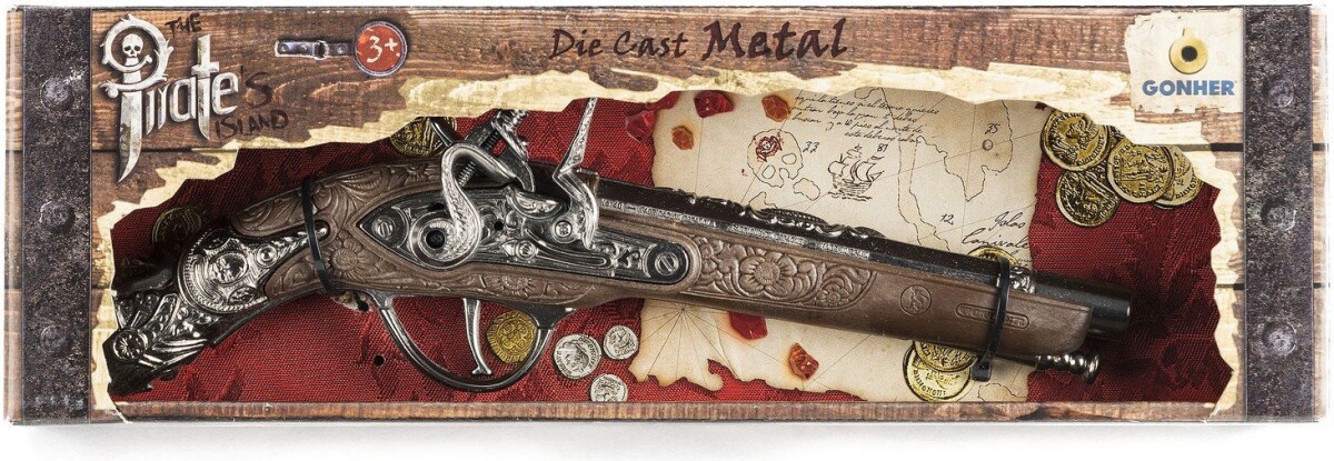 Gonher Pirate Pistol - Metal - Legetøjspistol - 3 År