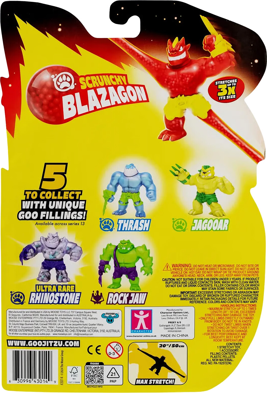 Heroes Of Goo Jit Zu - Meteor Madness - Scrunchy Blazagon Figur