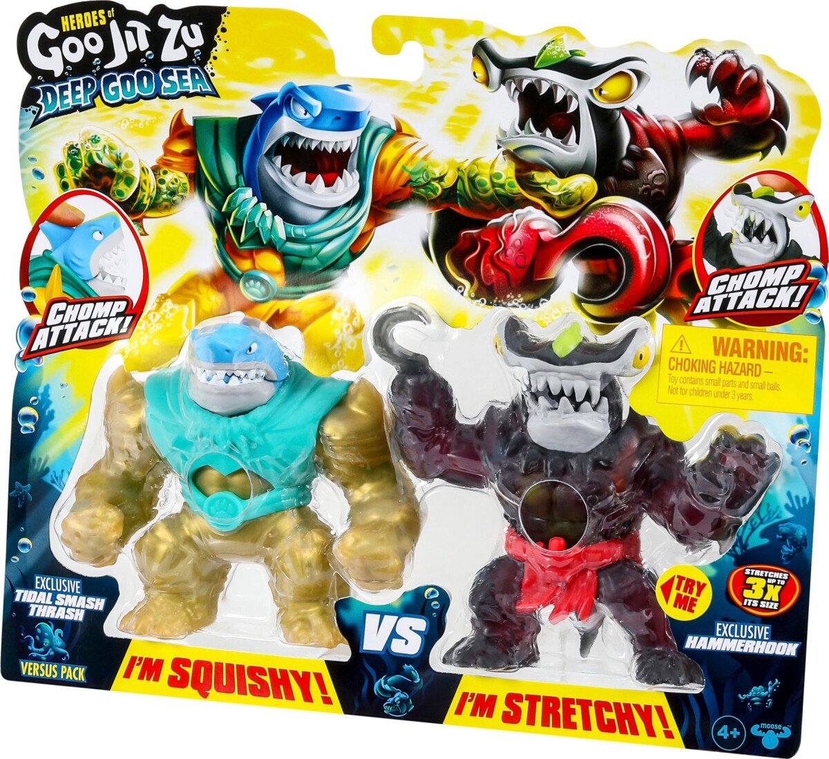 Heroes of Goo Jit Zu: Deep Goo Sea - Battle Pack Tidal Smash Trash vs.  Hammerhook