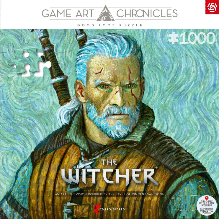 Game Art Chronicles Puzzle - The Witcher - 1000 Brk - Geralt Van Gogh