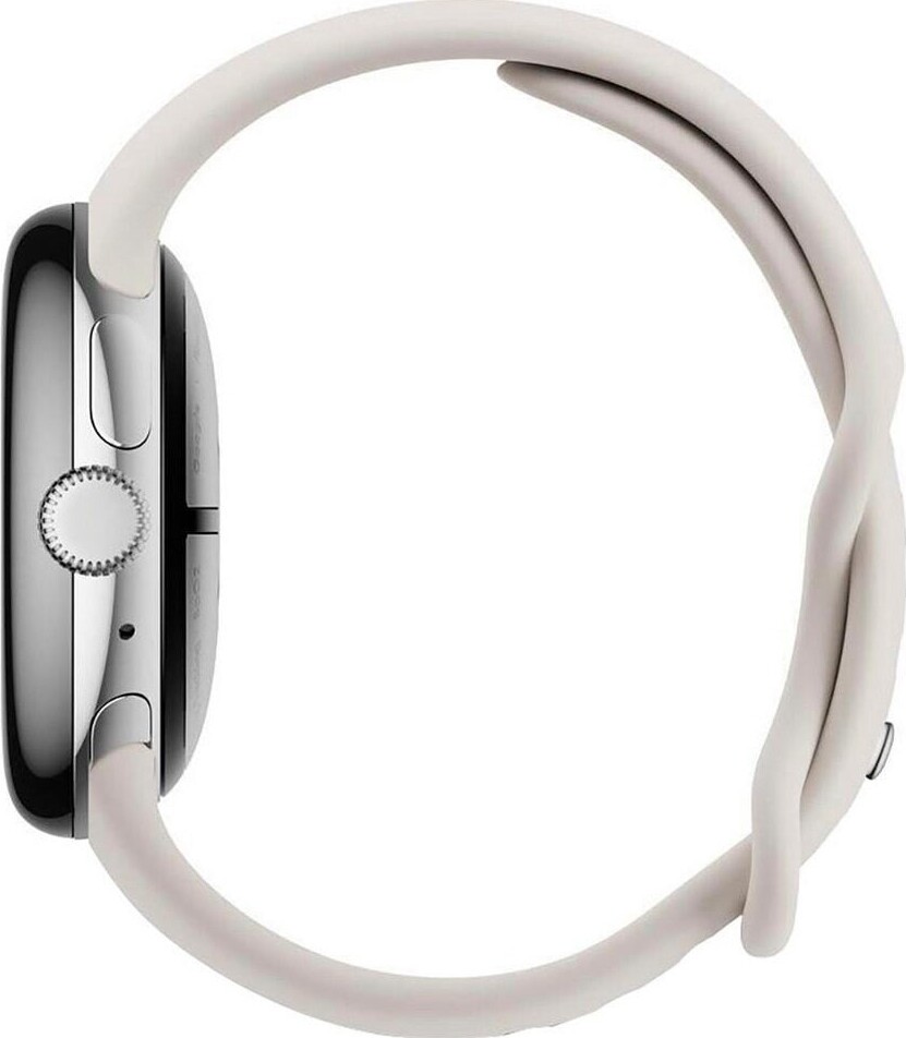 Google - Pixel Watch 3 41Mm Bluetooth Polished Silverporcelain