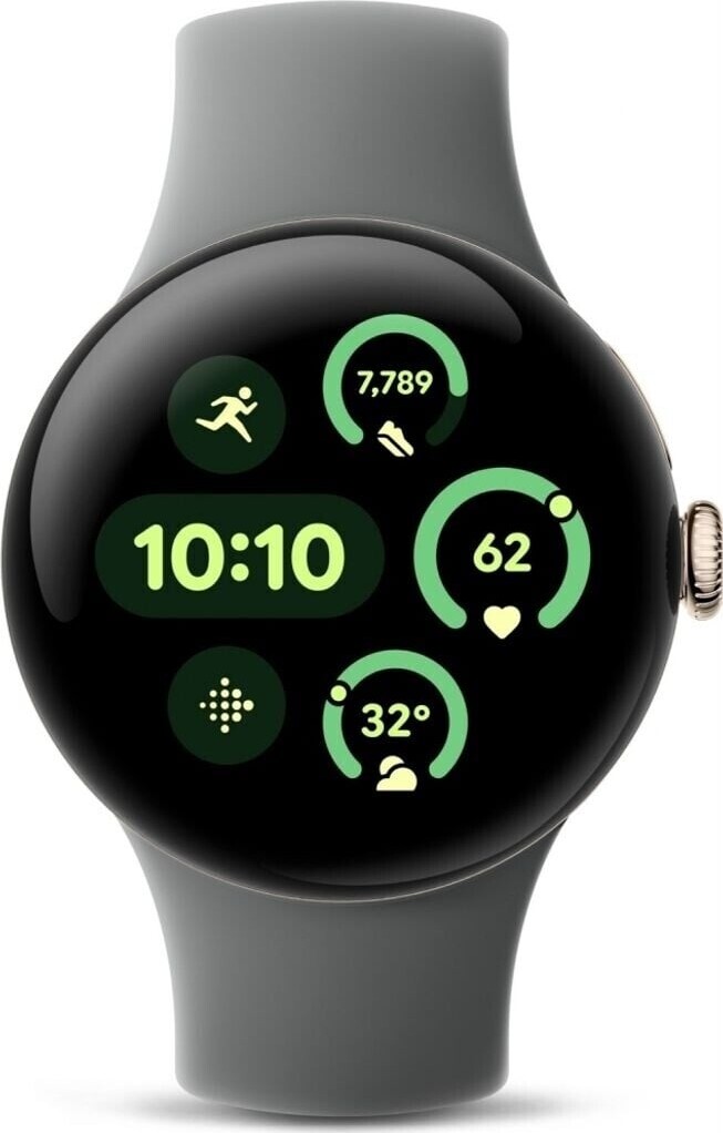 Google - Pixel Watch 3 45Mm Bluetooth Matte Hazel