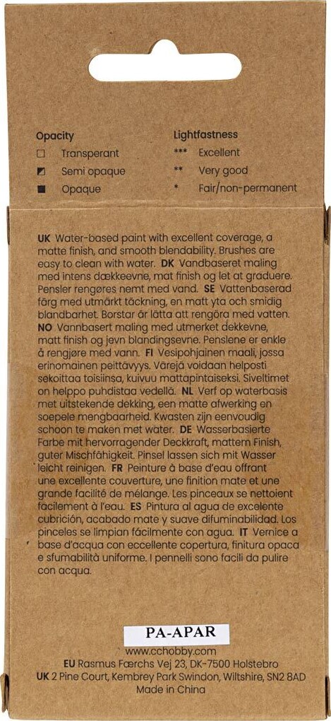 Gouache Maling - Hvid - 3X20 Ml