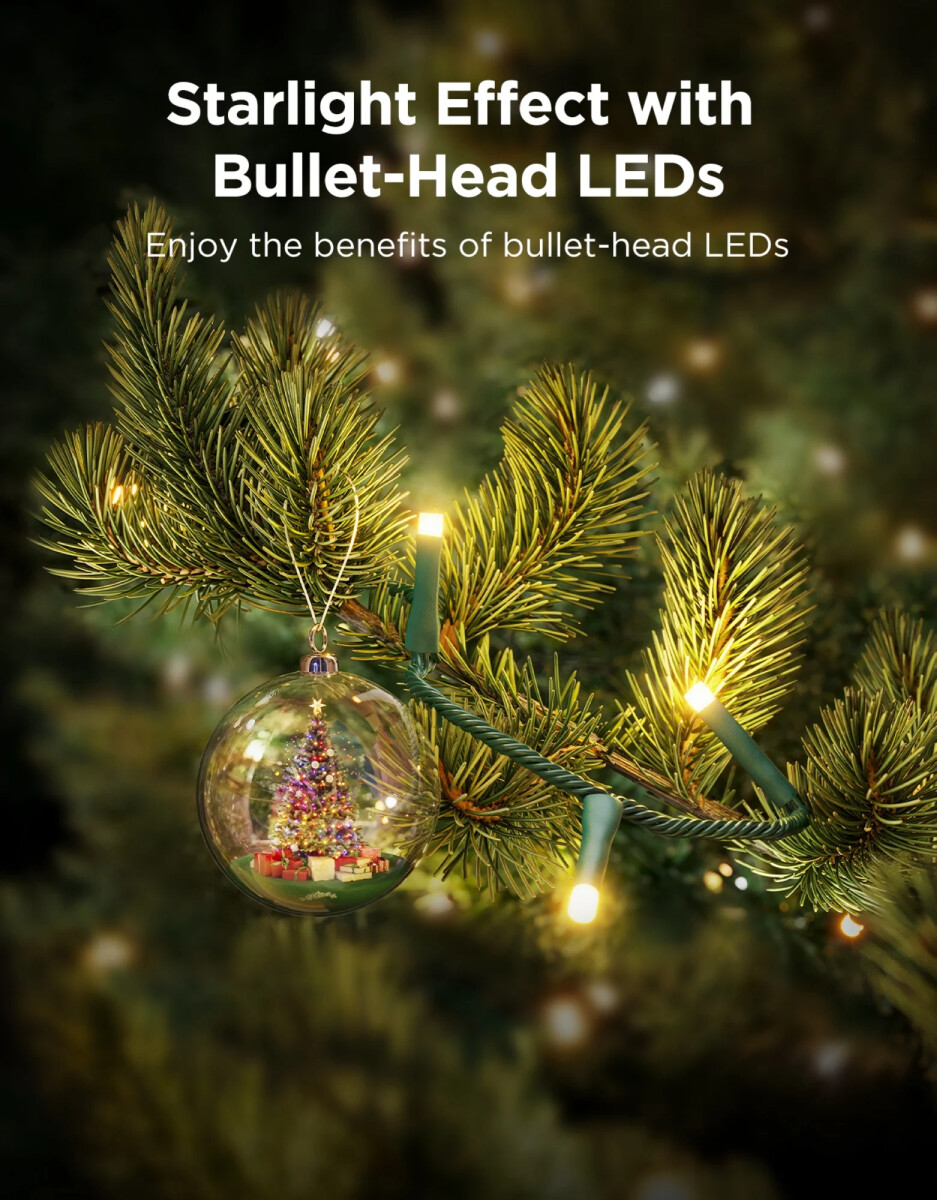 Govee Christmas Sparkle String Lights - 30 Meter Julelyskæde Rgbwic Matter