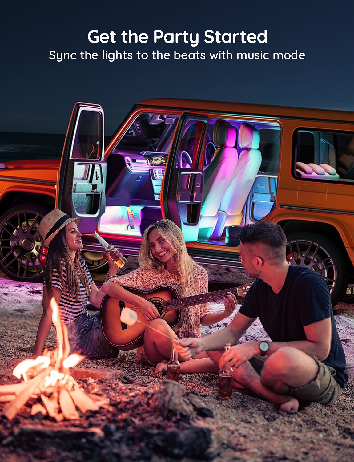 Govee Rgbic Interiør Bilbelysning