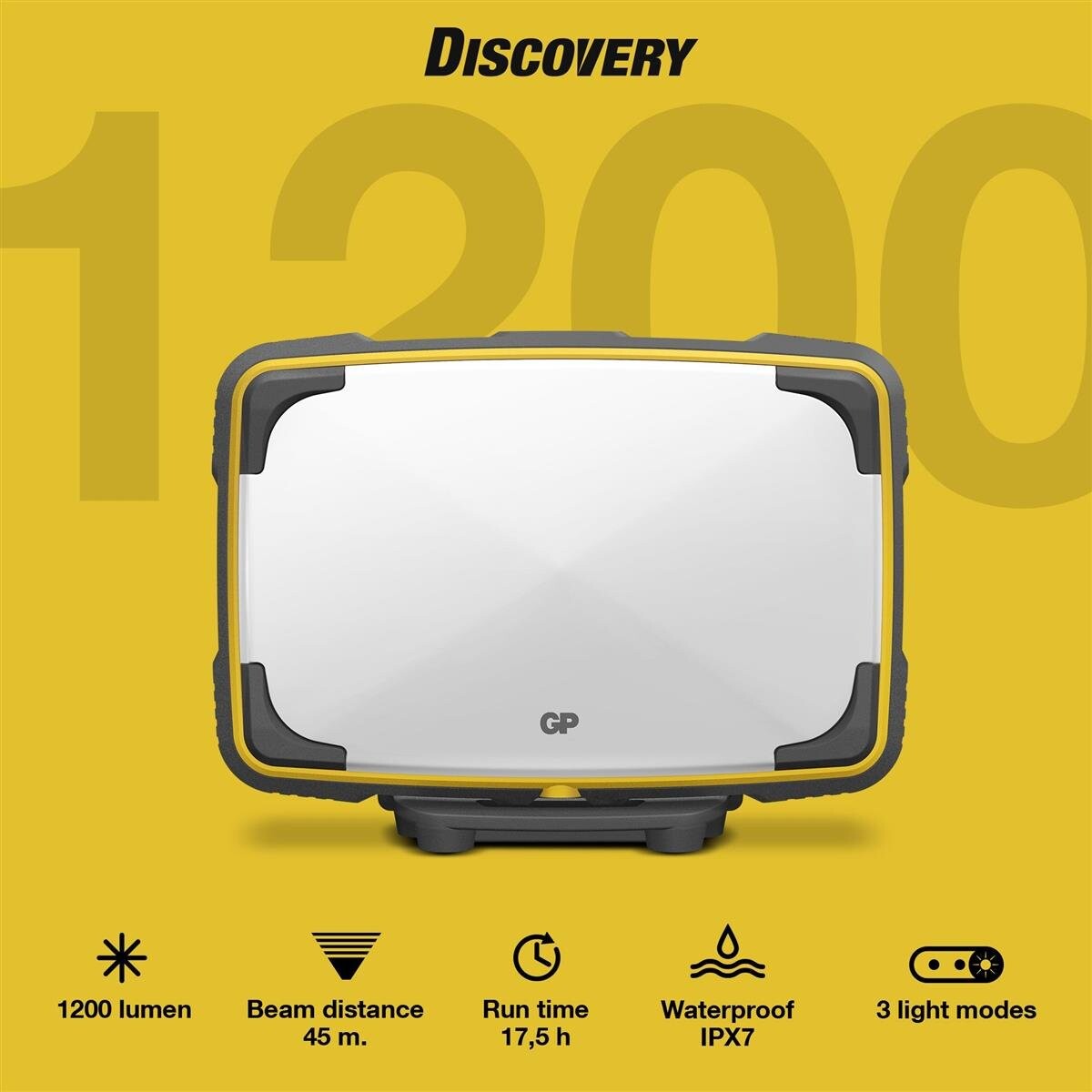 Gp Discovery - Genopladelig Arbejdslampe - Cwp15 - 1200 Lumen
