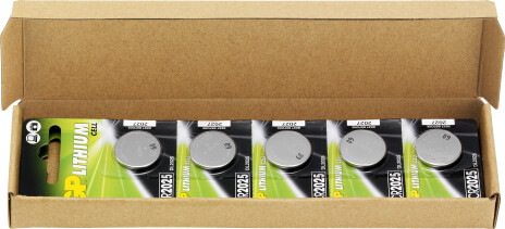 Gp - Lithium Knapcelle Batteri Cr2025 - E-Box - 10-Pack