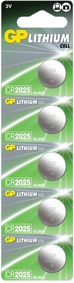 Gp - Lithium Knapcelle Batteri Cr2025 - E-Box - 10-Pack