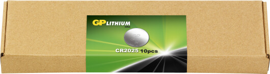 Gp - Lithium Knapcelle Batteri Cr2025 - E-Box - 10-Pack