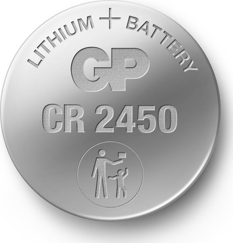 Gp - Lithium Knapcelle Batterier Cr2450 3V - 2 Stk