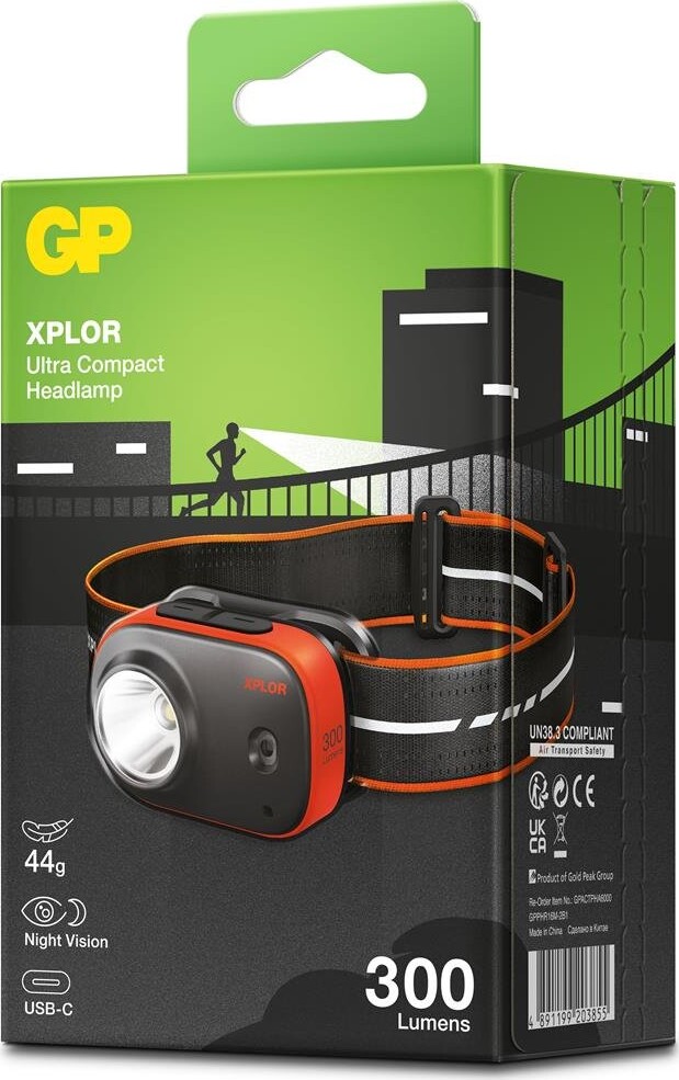 Gp - Powerbank M2 20000 Mah Pandelampe Phr16 Sæt
