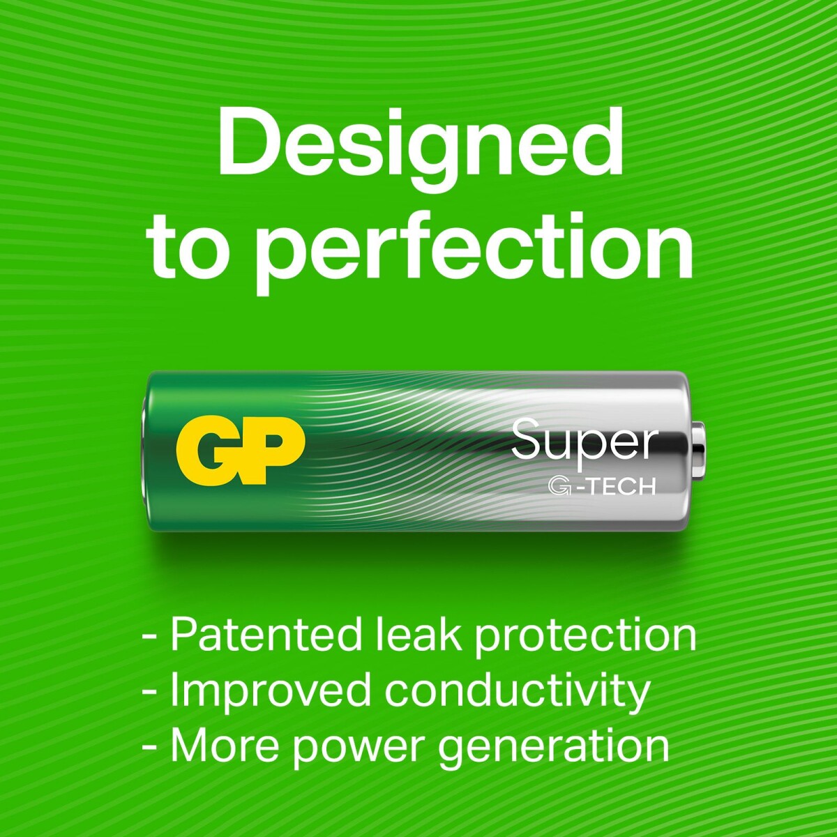 Gp - Super Alkaline Aa Batterier - 15A Lr6 1 5V - 12 Stk
