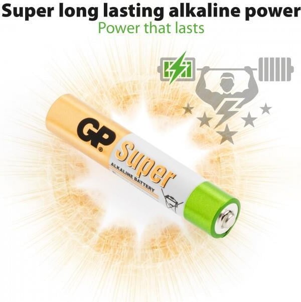 Gp - Super Alkaline Batterier - Aaa 25A Lr61 - 2 Stk