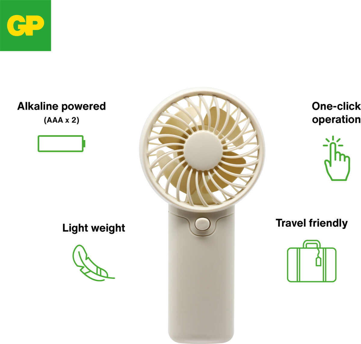 Gp - Ultra Alkaline 12Xaa 12Xaaa Batterier - Inkl Ventilator