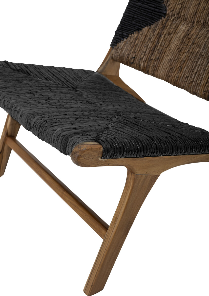 Creative Collection - Grant Loungestol - Sort - Teak Træ