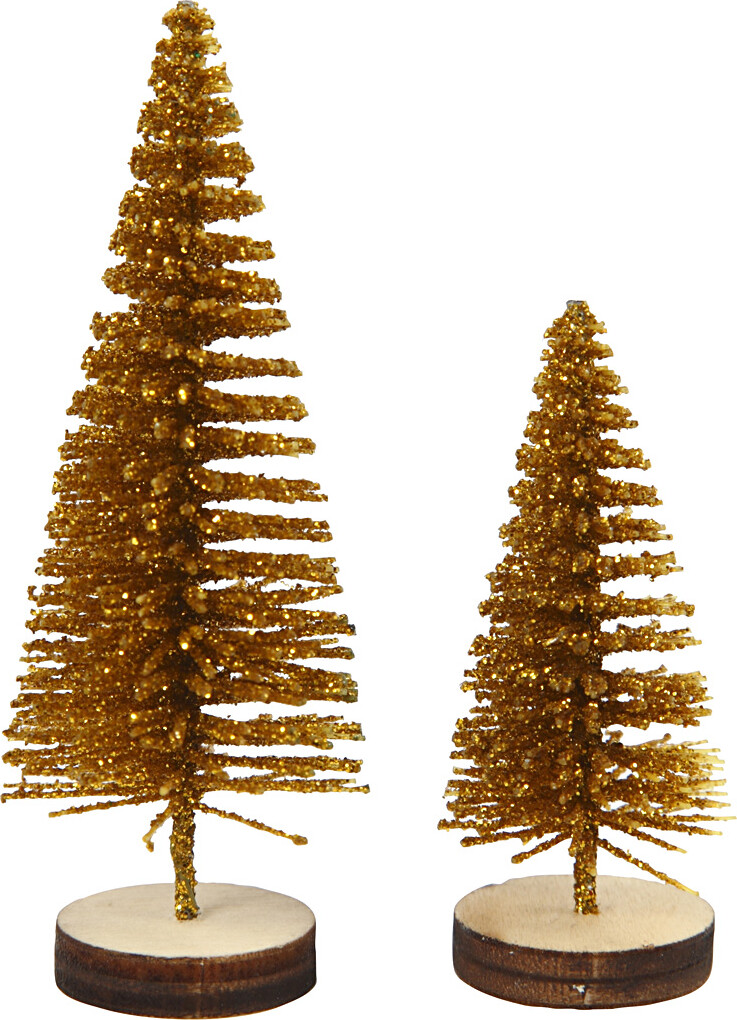 Grantræer - H 40 60 Mm - Guld - 5 Stk