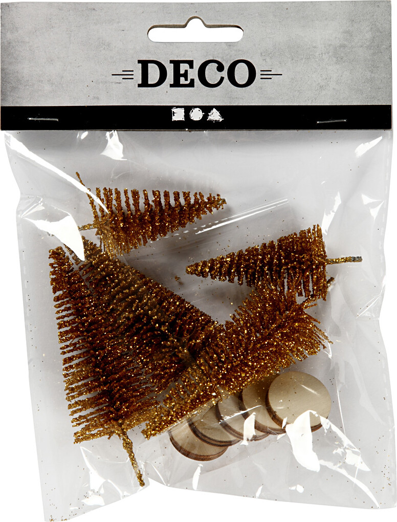 Grantræer - H 40 60 Mm - Guld - 5 Stk