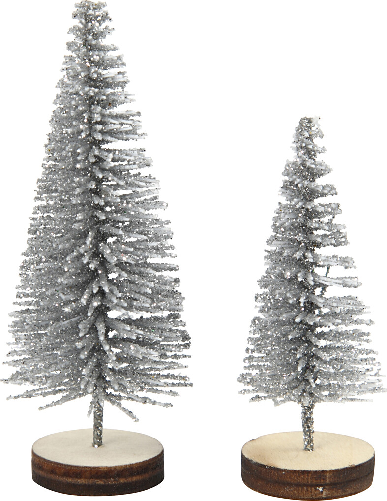 Grantræer - H 40 60 Mm - Sølv - 5 Stk
