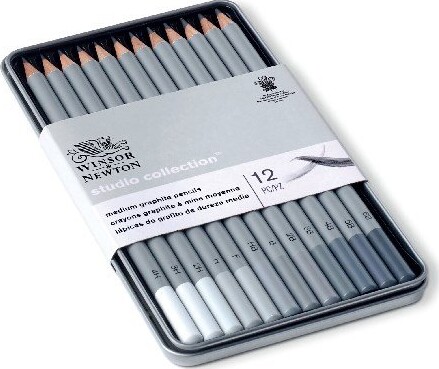 Grafit Blyanter - Sæt Med 12 Stk - Winsor Newton