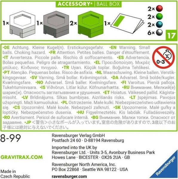 Gravitrax - Accessory Ball Box Tilbehør