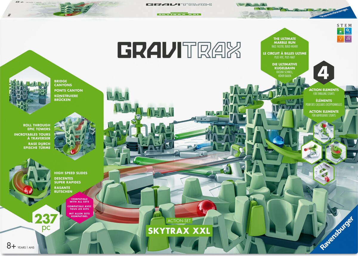 Gravitrax - Skytrax Xxl Kuglebane Action-Set - 237 Dele