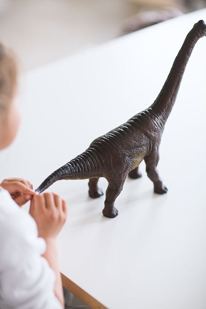 Green Rubber Toys - Bracchiosaurus Dino Figur