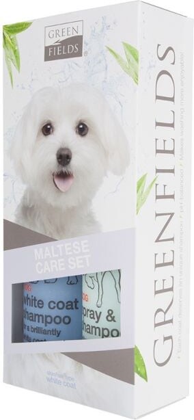 Pelspleje Sæt Til Malteser Hunde 2X250 Ml - Greenfields