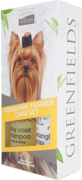 Pelspleje Sæt Til Yorkshire Terrier Hunde - Greenfields - 2X250 Ml