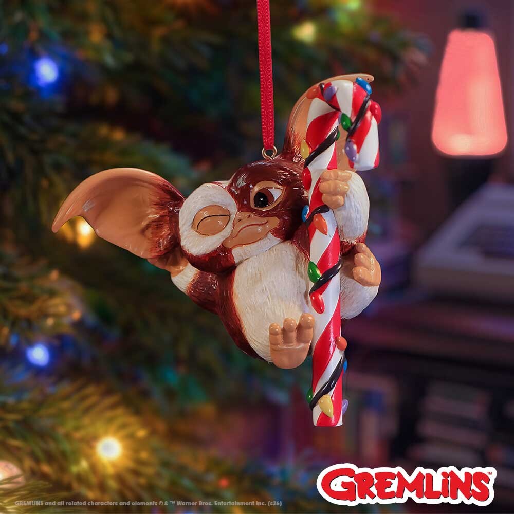 Gremlins - Gizmo Festive Candy Cane Hanging Ornament