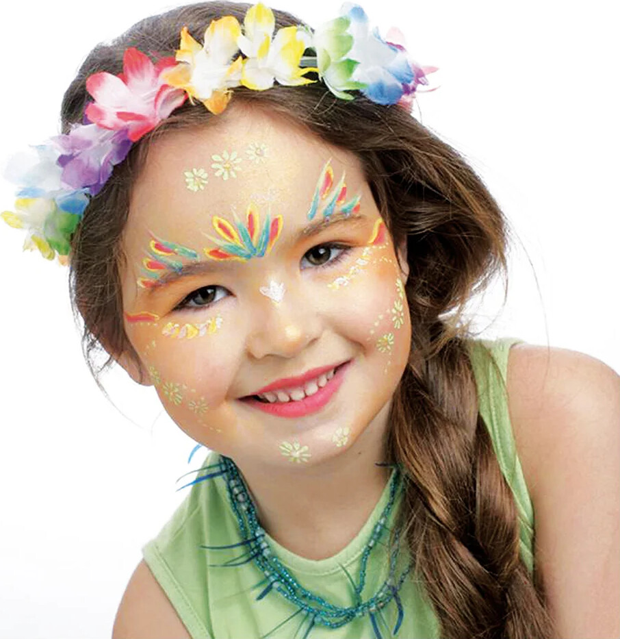 Ansigtsmaling - Palette Med 9 Ansigtsfarver - Grim Tout