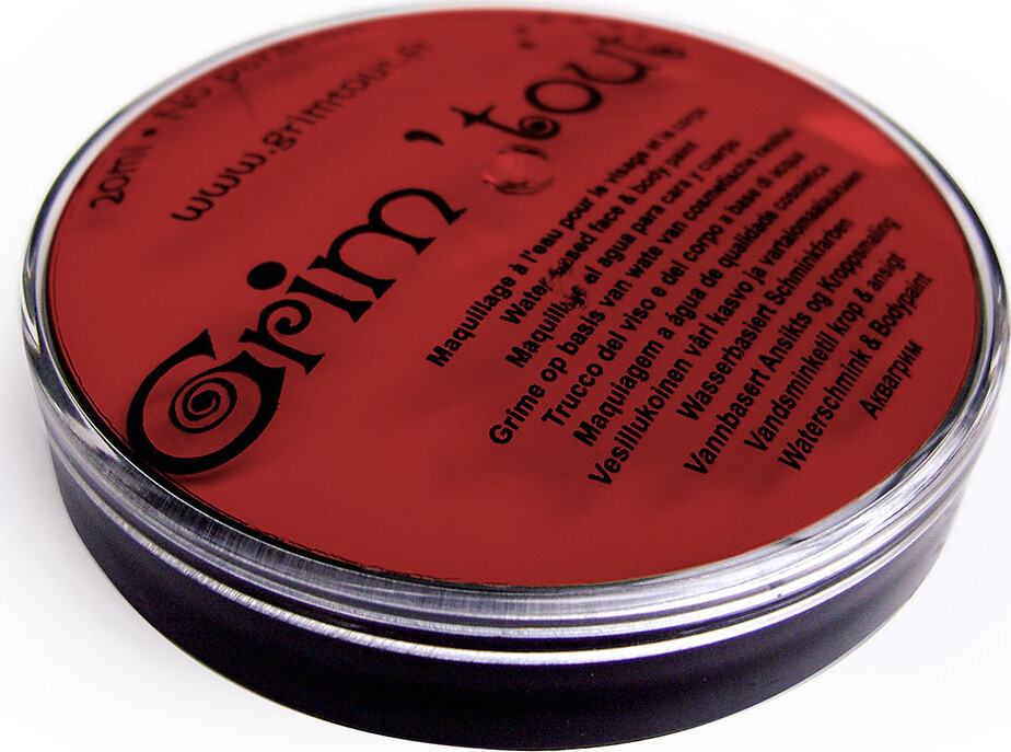 Grim Tout - Rød Krop- Og Ansigtsmaling Til Børn - 20 Ml