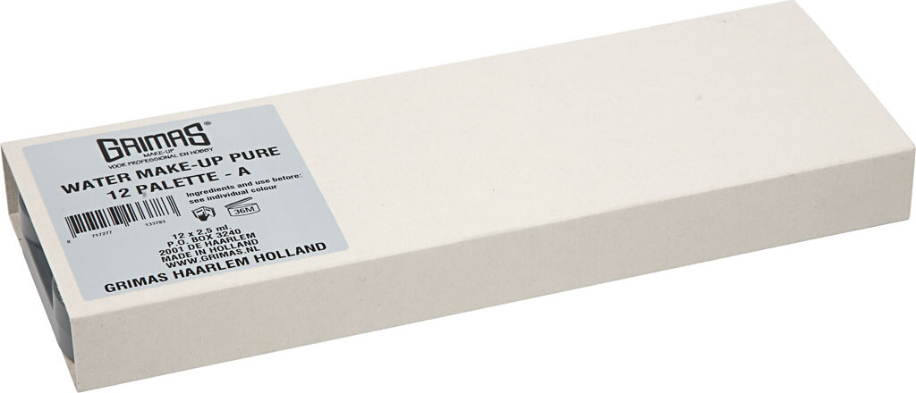 Grimas Ansigtsmaling - Sminke Palette Med 12 Farver - 12X2 5 Ml