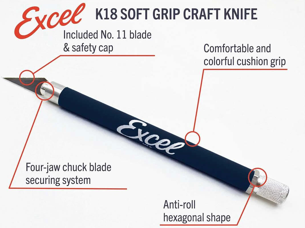 Hobbykniv - K18 Grip-On - Excel