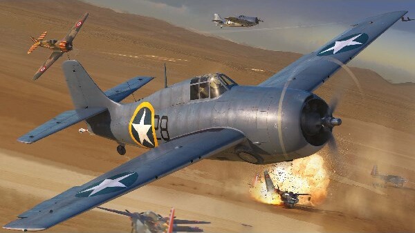 Airfix - F4F-4 Wildcat Fly Byggesæt - 1 72 - A02070A