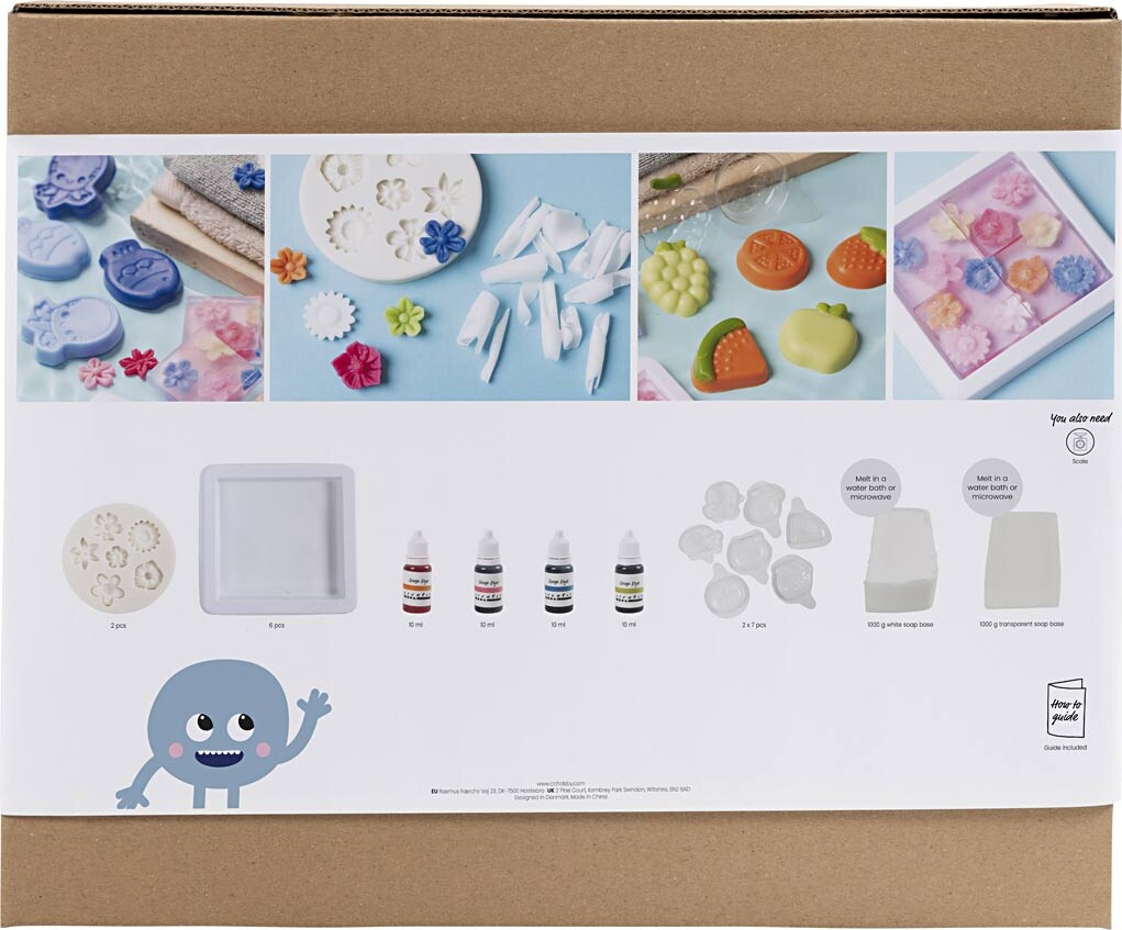 Gruppe Diy Kit Sæbefremstilling - Blå - Grøn - Orange - Pink