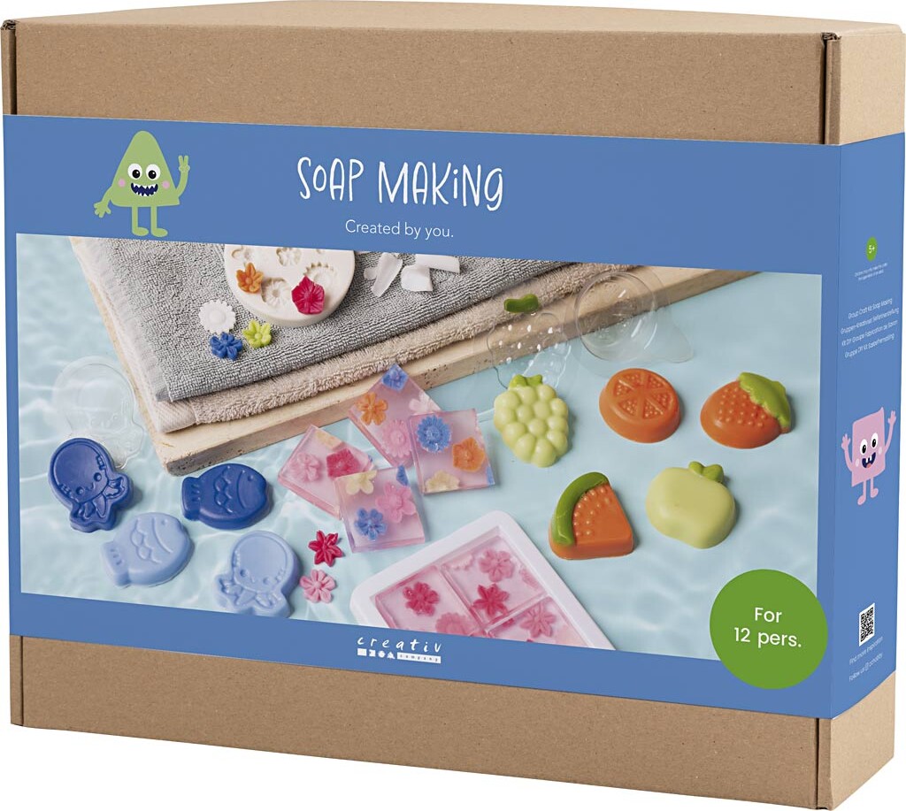Gruppe Diy Kit Sæbefremstilling - Blå - Grøn - Orange - Pink