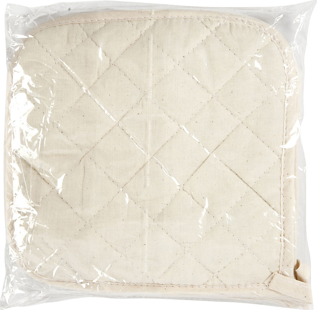 Grydelapper - Lys Natur - 20X20 Cm - 4 Stk