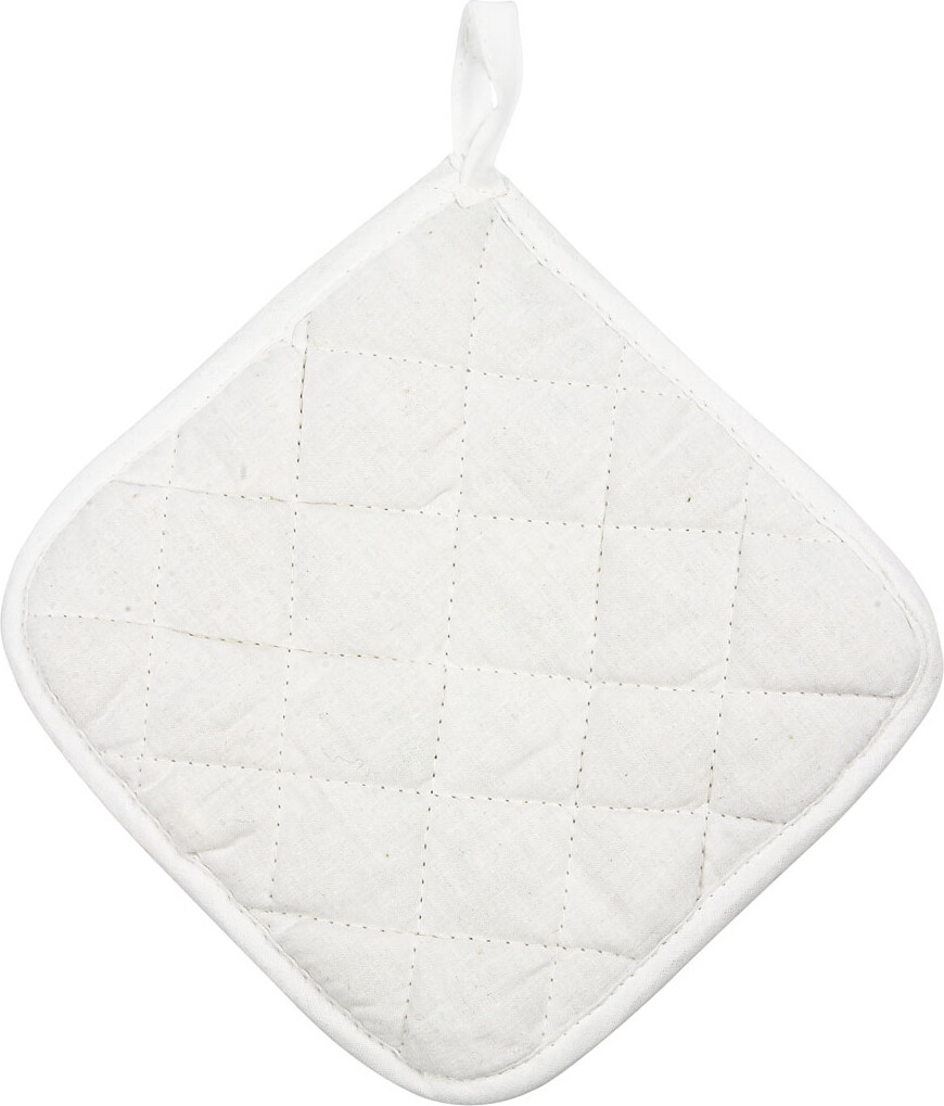 Grydelapper - Hvid - 20X20 Cm - 4 Stk