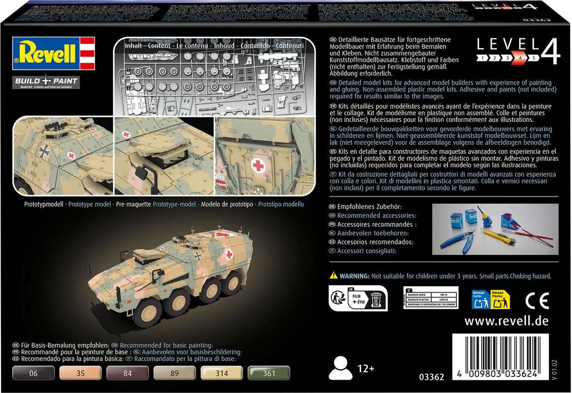 Revell - Gtk Boxer Sgsankfz Byggesæt - 1 72 - Level 4 - 03362