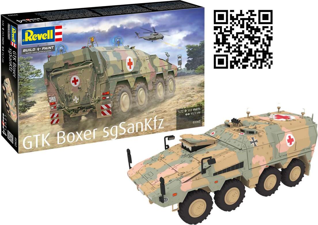 Revell - Gtk Boxer Sgsankfz Byggesæt - 1 72 - Level 4 - 03362
