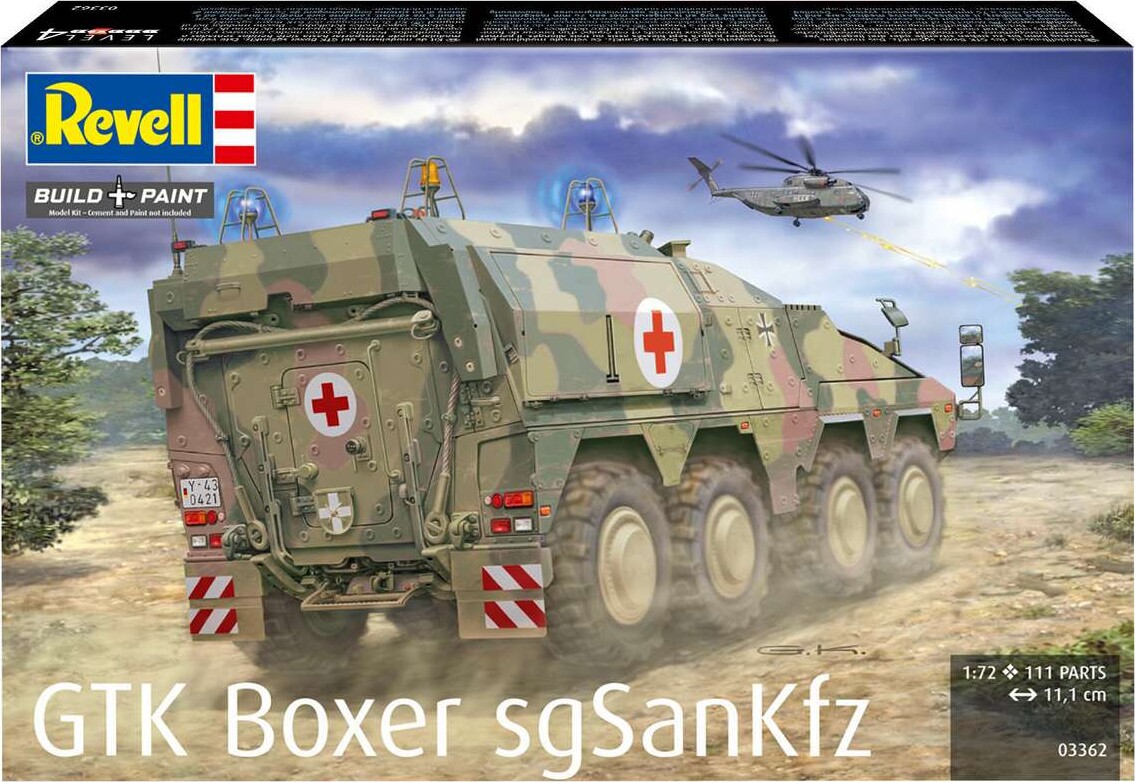 Revell - Gtk Boxer Sgsankfz Byggesæt - 1 72 - Level 4 - 03362