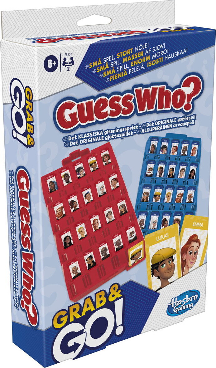 Guess Who Hvem Er Hvem - Grab Go - Spil - Hasbro F8257