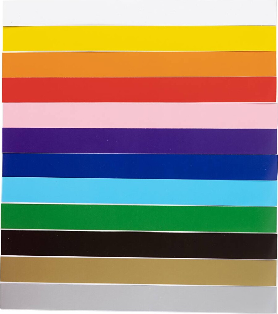 Guirlandestrimler - 160X15 Mm - Forskellige Farver - 2400 Stk