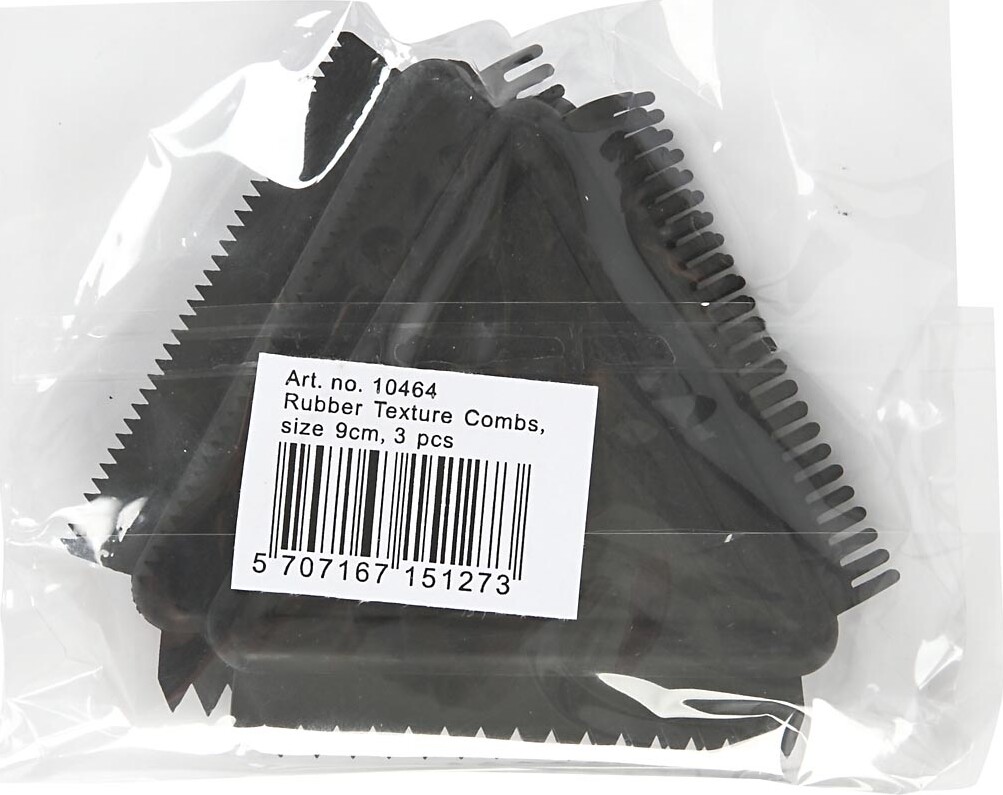 Gummispartler - Str 9 Cm - Sort - 3 Stk