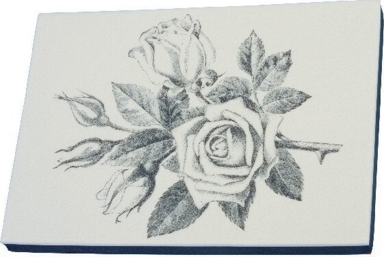 Gummistempel 14X10 Rose