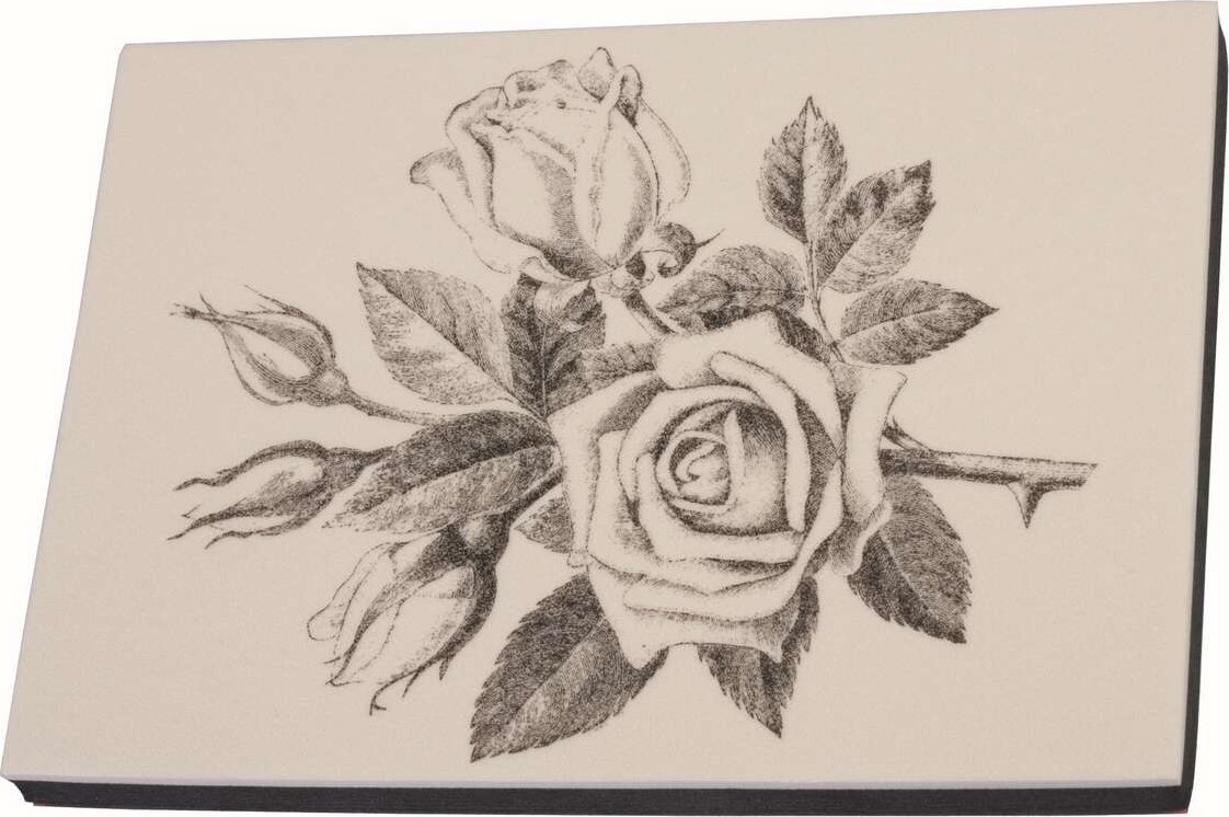 Gummistempel 14X10 Rose