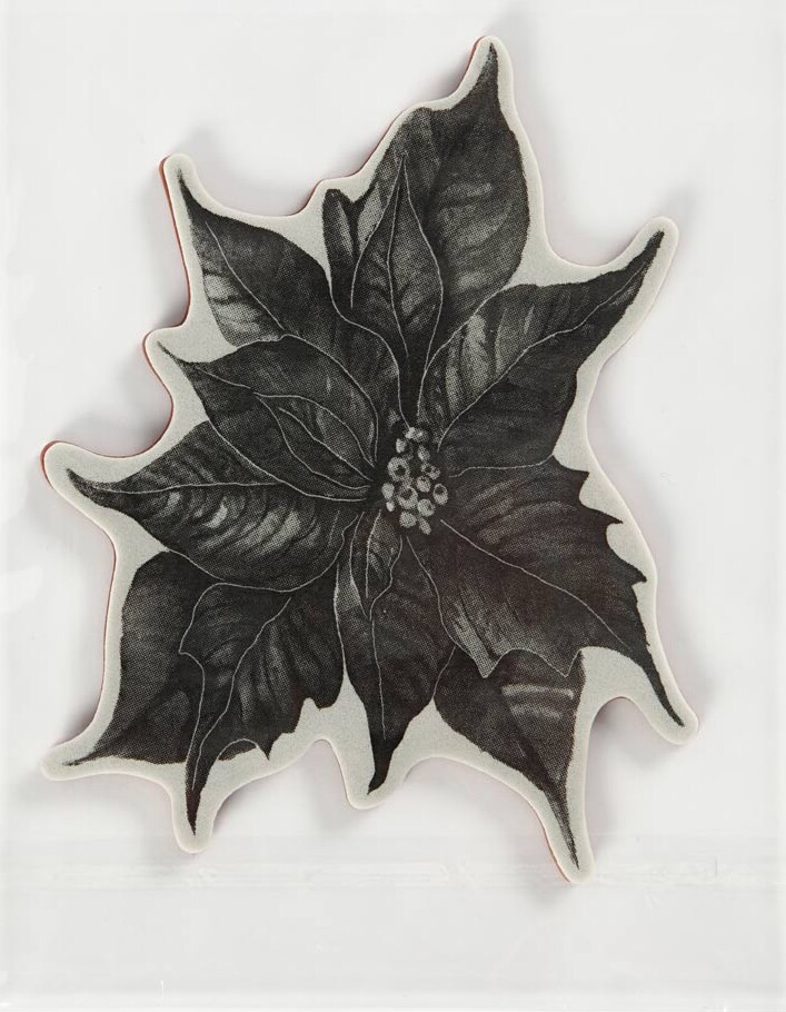 Gummistempel - Julestjerne - H 5 Mm - Str 14X11 Cm - 1 Ark