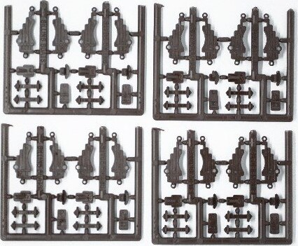 Billing Boats Fittings - Kanonvogn Sæt - Sort