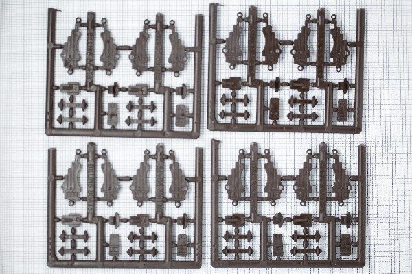 Billing Boats Fittings - Kanonvogn Sæt - Sort