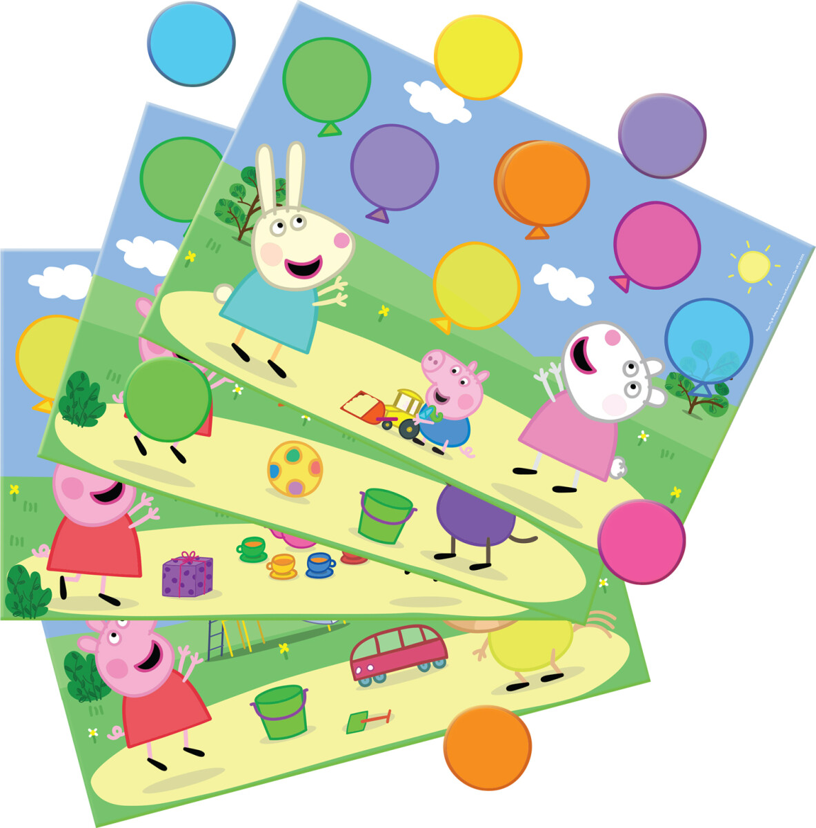 Gurli Gris - Ballon Spil Med 24 Ballonpakker